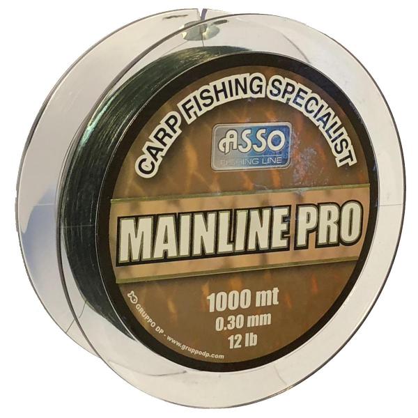 ASSO Carp Mainline Pro 0,28mm 1000m zöld - pontyozó zsinór