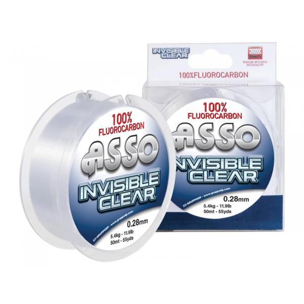 ASSO Invisible clear fluorcarbon 0,25mm 50m