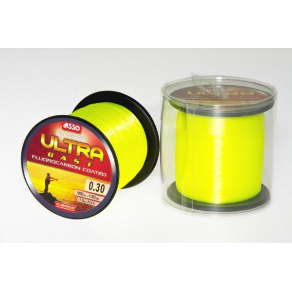 ASSO ULTRA CAST 0,39mm/1000 m - fluo sárga