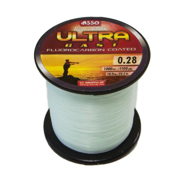 ASSO Ultra cast 1000m 0,30mm/1000m fluocarbon fehér