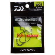 DAIWA Bassers Worm Hook WOS - 4/0-s