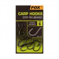 FOX Carp hooks Stiff Rig Beaked 6