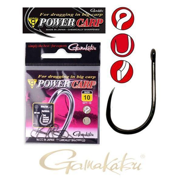 GAMAKATSU Power Carp Ring Eye BB 6-Os feeder horog szakáll nélküli