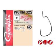 GAMAKATSU Worm 325 micro game 8-as - 2cm/8db Offset horog
