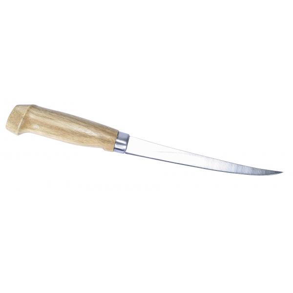 NEVIS Filéző kés tokkal fanyelű (22 cm)