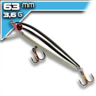 REBEL F50 Minnow - Silver Black 6,35cm/3,6g