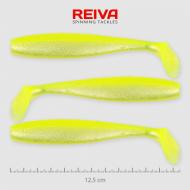 REIVA Flat minnow shad 12,5cm sárga ezüst