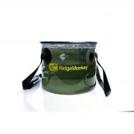 RidgeMonkey Collapsible Water Bucket - átlátszó összecsukható vödör