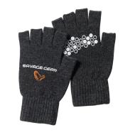 SAVAGE GEAR Knitted Half Finger Gloves -  pergető kesztyű XL-es