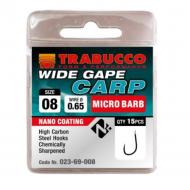 TRABUCCO Wide Gape Carp mikro szakállas horog 10-es