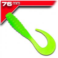YUM Ribbontail Grub -Lime/Chartreuse 7,6cm / 15db aromásított twister