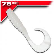 YUM Ribbontail Grub -White 7,6cm / 15db aromásított twister