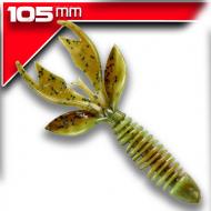 YUM Wooly HawgCraw - Dark Grasshopper 10,5cm 7db - aromával